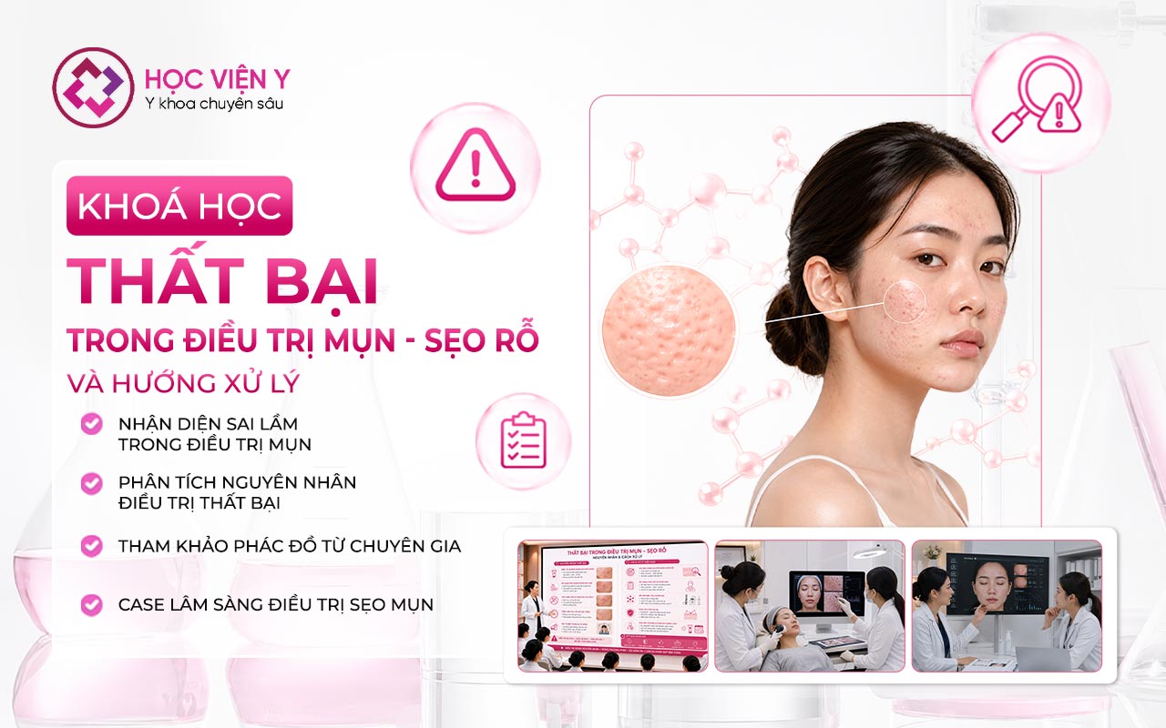 THẤT BẠI TRONG ĐIỀU TRỊ MỤN, SẸO RỖ VÀ HƯỚNG XỬ LÝ