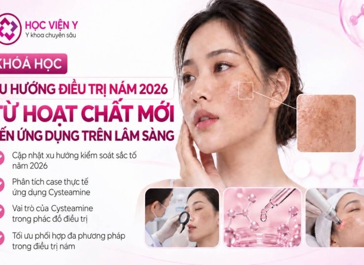 xu hướng điều trị nám 2026 từ hoạt chất mới đến ứng dụng trên lâm sàng