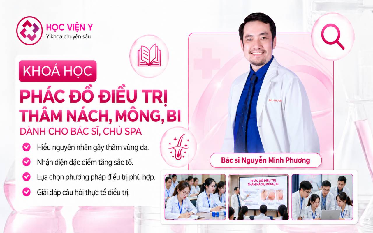 Phác đồ điều trị thâm nách, mông, bi dành cho bác sĩ, chủ spa